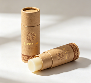 Eco Friendly Round Cardboard Deodorant Stick Cosmetic Containers Recycled Material Lip Balm Push up Kraft Paper Tube - Product Image 1