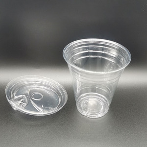 Bán Buôn Mẫu Miễn Phí Cốc Nhựa Dùng Một Lần Cốc Nhựa Với Nắp Phân Hủy Sinh Học Rõ Ràng PLA Cốc Nhựa Cho Nước Trái Cây Sinh Tố - Product Image 4