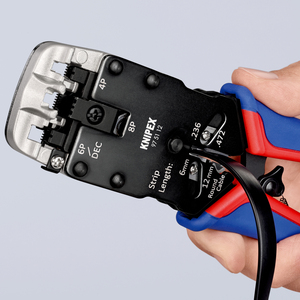 Pince à connecteurs Western KNIPEX 97 51 12 SB avec poignées multi-composants bruniées 200 mm - Product Image 5
