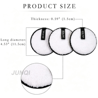 Lingettes démaquillantes personnalisables avec logo, réutilisables, en microfibre douce, éponges double face effaçables, lavables pour tous types de peau