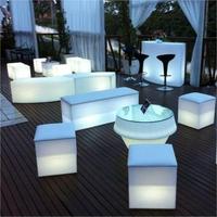 Bar lumineux boîte de nuit en plastique maison Mobile meubles de fête LED Table de salon en plein air