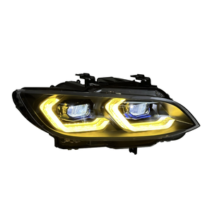 ชุดไฟหน้าสำหรับ BMW ซีรีส์ 3 ปี 2006-2009, รุ่น E92, <span class=keywords><strong>E93</strong></span> และ M3 พร้อมไฟโปรเจคเตอร์ LED สองสี - Product Image 3