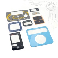 Panneaux avant en acrylique pour fenêtre LCD personnalisés et superpositions graphiques en PC 4H, films acryliques découpés au laser et couverture de fenêtre d'affichage avec adhésif 3M