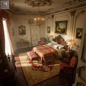 कस्टम बनाए गए 5 स्टार आधुनिक लक्जरी होटल बेडरूम सेट में उच्च अंत होटलों के लिए बिस्तर गद्दे और फर्नीचर शामिल हैं। - Product Image 5