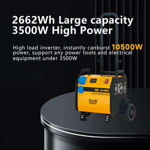 SOFIMO New Design GREEN 3500W Portable <strong>Power</strong> Station Lifepo4 Rechargeable MPPT Controller EU UK US Plug Battery Generator - Product Image 3
