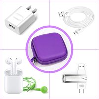 Étui carré pour écouteurs, étanche et portable