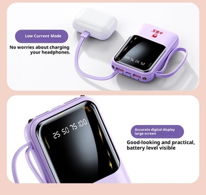 Xách Tay 10000MAh Nhanh Chóng Sạc <span class=keywords><strong>5</strong></span> Trong <span class=keywords><strong>1</strong></span> Ngân Hàng Điện Loại C Pin Gói Kép LED Ánh Sáng Ngân Hàng Điện Nhà Máy Tùy Chỉnh Nhà Máy Điện - Product Image 3