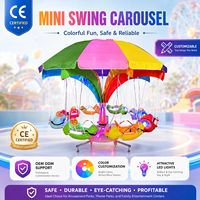 Manège commercial 8 places certifié CE pour enfants, intérieur/extérieur, type balançoire, petit carrousel pour centre commercial
