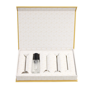 Luxury <b>Custom</b> Logo Hardcover Cardboard Cosmetic <b>Lipstick</b> Lip Gloss Packing Magnetic Gift Box Set with Paper Rigid Box - Product Image 4