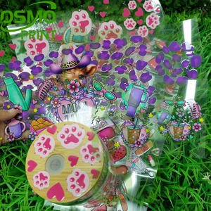 Osmo Juego de pegatinas de transferencia UV DTF de doble cara de 16oz con motivos de signos del zodíaco y patrón de enanos para tapas de vasos Libbey Glass Can Tumbler - Product Image 5