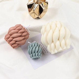 Nuovo Design geometria <span class=keywords><strong>fai</strong></span>-<span class=keywords><strong>da</strong></span>-<span class=keywords><strong>te</strong></span> arco rotante a forma di goccia di pioggia <span class=keywords><strong>candele</strong></span> turbinanti cera profumata regalo di nozze personalizza candela - Product Image 3