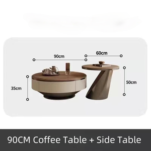 Ý 2025 Mới Cao Cấp Ánh Sáng Sang Trọng Cao Cấp Rắn Gỗ Cà Phê Bàn Trà Đặt Cho Hộ Gia Đình Nhỏ Phòng Khách - Product Image 6