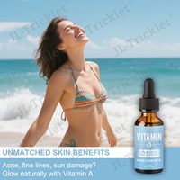 Gouttes de vitamine a avec étiquette JULONG OEM Palmitate de rétinyle liquide avec huile de noix de coco MCT Vegan Micellized VIT a Supplément