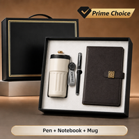 Carnet de notes A5 personnalisé avec logo, en acier inoxydable, pour affaires, coffret cadeau, carnets de notes exécutifs, stylo en métal
