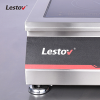 Lestov Petite table de cuisson à induction commerciale avec bouton de contrôle Cuisinière à induction de restaurant pour restauration d'hôtel de cantine