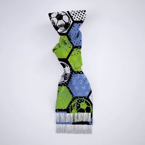 Bufanda de Fútbol Personalizada al Por Mayor, Bufanda Tejida con Nombre del Equipo, Artículos para Aficionados, Bufanda Deportiva para Estadio, Regalo Personalizado - Product Image 3