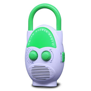 Radio de Ducha AM FM Resistente al Agua IPX4 de Fábrica, Diseño Colgante Portátil, Batería Recargable, Radio de Plástico para Baño, Viajes al Aire Libre - Product Image 2