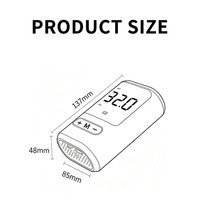Mini compresseur d'air portable pour vélo, moto, scooter électrique, avec affichage numérique, voyant d'avertissement, pompe manuelle, charge USB, 150 psi