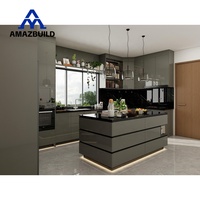 AMAZBUILD 2026 Armoires de cuisine îlot en contreplaqué sur mesure |   Robinet de lavabo au design modulaire moderne et écologique |   Prix d'usine, 3D gratuit
