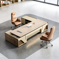 Bureau de direction en bois JIUSHUN, design moderne, réglable, ergonomique, table de bureau de qualité supérieure et durable
