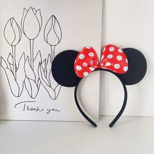 SongMay Ratón de dibujos animados Feliz cumpleaños Diadema Big Wave Point Ear Hair Band con lazo <span class=keywords><strong>Mickey</strong></span> Headband - Product Image 4