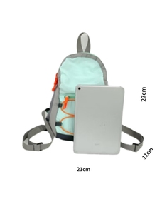 DICHOS Açık Hava Modası Renk Bloklu Erkek Postacı Çantası Zincirli Hafif Su Geçirmez Naylon Seyahat Çantası Ortaokul ve Lise Öğrencileri İçin - Product Image 2