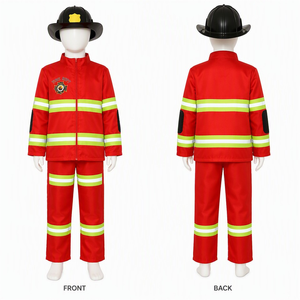 Disfraz de <span class=keywords><strong>Bombero</strong></span> para Niños, Uniforme de <span class=keywords><strong>Bombero</strong></span> <span class=keywords><strong>Sam</strong></span> para Halloween, Ropa de Trabajo para Niños, Disfraz para Niñas, Disfraces para Actuaciones de TV <span class=keywords><strong>y</strong></span> Películas - Product Image 3
