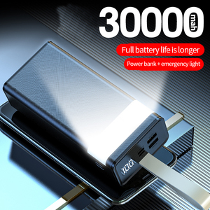 Batterie externe universelle portable Li-Polymère 30000mAh avec écran LED et charge rapide, entrée Type-C - Product Image 4