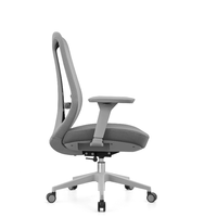 Chaise de bureau médicale ergonomique moderne en maille, certifiée classe 3, avec vérin à gaz, support lombaire réglable, accoudoirs réglables et base en nylon