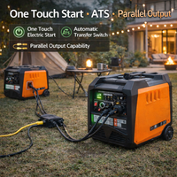 Générateur silencieux à onduleur E-XIAPU 6 kW 6000 watts ATS ARV pour la production d'électricité, à vendre