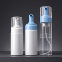 Bouteille Pompe en Mousse PET à Marque Blanche, Contenant Cylindrique pour Nettoyant Visage et Liquide Nettoyant Chaussures