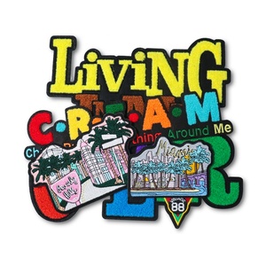 Bulk Order Rodeo Racing Surf and Auto Theme Patch Custom Iron on Chenille Embroidered Patch - Product Image 1