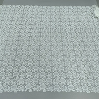 Nouveau Tissu Floral Personnalisé en Polyester/Coton Brodé de Dentelle Guipure Blanche Écologique et Doux pour la Peau 2026
