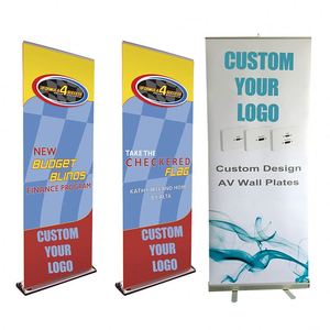 Portable Aluminum <b>Roll</b> up Banner Display Retractable Banner Stand Advertising <b>Roll</b> up Banner Stand - Product Image 1