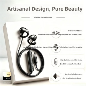 Ear Clip Does Not Fit in Ears Digital Noise Reduction Bone Conduction Office Use Type-C 3.5mm <strong>Interface</strong> Wired Headphones - Product Image 2