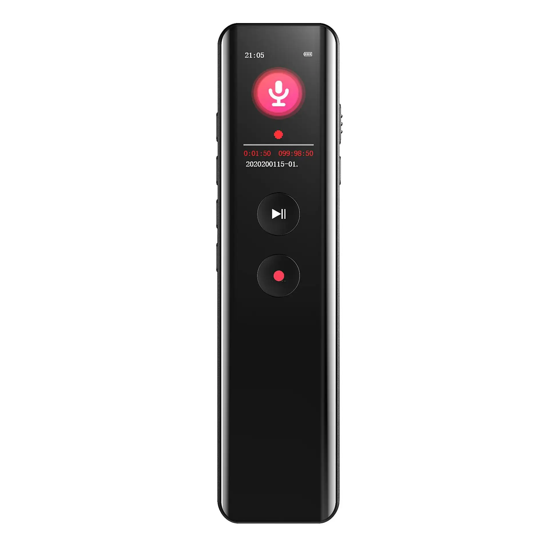 8-64G Telefoongesprek Bluetooth Mini Voice Recorder Pen Met Ips Scherm Ruis Verminderen Geluid Geactiveerde Record Mp3 Speler 3072Kbps