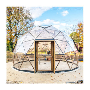 Tenda <span class=keywords><strong>Igloo</strong></span> a Cupola Geodetica <span class=keywords><strong>da</strong></span> <span class=keywords><strong>Giardino</strong></span> a Basso Costo per la Coltivazione di Piante, con Profilo in Alluminio 6063, Vetro Rotondo e Funzionamento a Energia Solare <span class=keywords><strong>da</strong></span> Esterno - Product Image 2