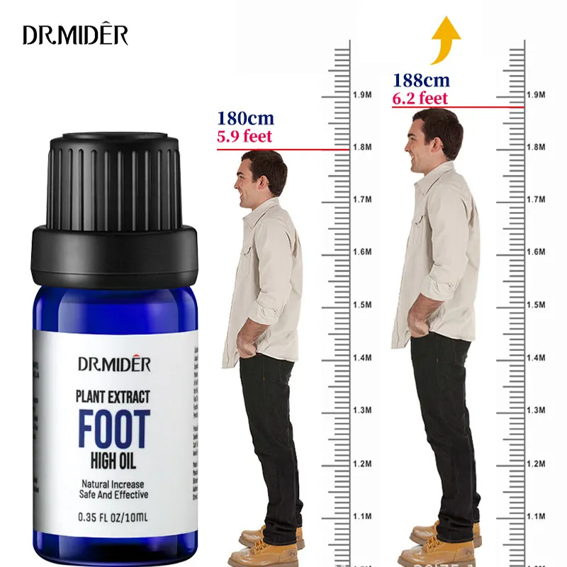 Ayuda a crecer el cuidado de los pies altos aceite esencial extracto de plantas pie alto aceite 10ml