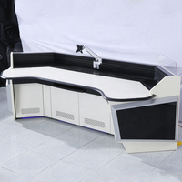 Salle de conférence en acier moderne Table console de diffusion Vente en gros de l'usine de meubles commerciaux pour poste de travail de bureau de réunion