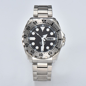 Men's NH36 Sports <b>Automatic</b> Diving Watch with 5ATM Waterproof Yellow Luminous Hand Rubber Strap Week Display <b>Wristwatch</b> - Product Image 5