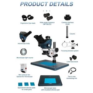 <span class=keywords><strong>Microscopio</strong></span> Trinocular Estéreo IParts Kaisi TX-350S 7X-50X, Herramienta <span class=keywords><strong>de</strong></span> Reparación <span class=keywords><strong>de</strong></span> Teléfonos, Cámara <span class=keywords><strong>de</strong></span> Video - Product Image 6