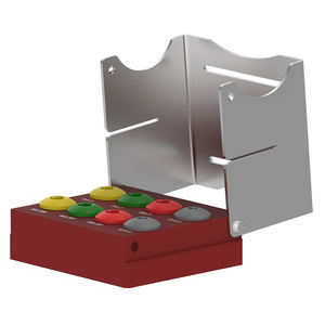 Porta Frese Dentali 8 Fori, Custodia in Metallo per Frese Diamantate ad Alta Velocità - Product Image 1