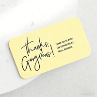 Cartes de remerciement personnalisées pour bijoux haut de gamme, en carton duplex de qualité supérieure, impression numérique, pelliculage, format personnalisé, carte de vœux pour événements