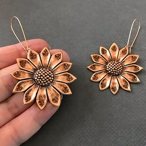 Orecchini vintage a gancio grande da donna, accessori per l'orecchio semplici e alla moda per l'uso quotidiano - Product Image 4