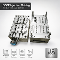 Moule d'injection multi-cavités coulissant BOCP OEM, outillage de moulage plastique personnalisé, usinage CNC, pièces industrielles, usine de moules 60T-1000T