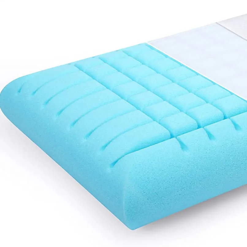 หมอนหนุนที่ระบายอากาศได้ดีสำหรับหลังท้องนอนพร้อมผ้าคลุมเป็นมิตรต่อสิ่งแวดล้อมซักได้