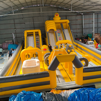 Toboggan gonflable Narothho, toboggan aquatique gonflable pour enfants et adultes