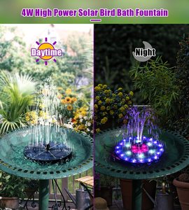 Fuente flotante de colores con energía Solar, Panel Solar, fuentes de agua para jardín con batería, luces Led para paisaje de piscina - Product Image 5