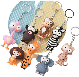 CHENXI Portachiavi in Gomma Impermeabile con Simpatici Animali Cartoon Pokémon, Ciondolo per Auto, Accessorio per Borsa e Telefono - Product Image 1