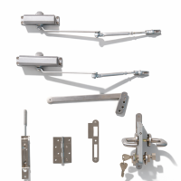 Puerta Cortafuego de Acero para Interiores con Diseño Minimalista para Hoteles, Cocinas y Supermercados - Hoja Única y Ventanas de Visión